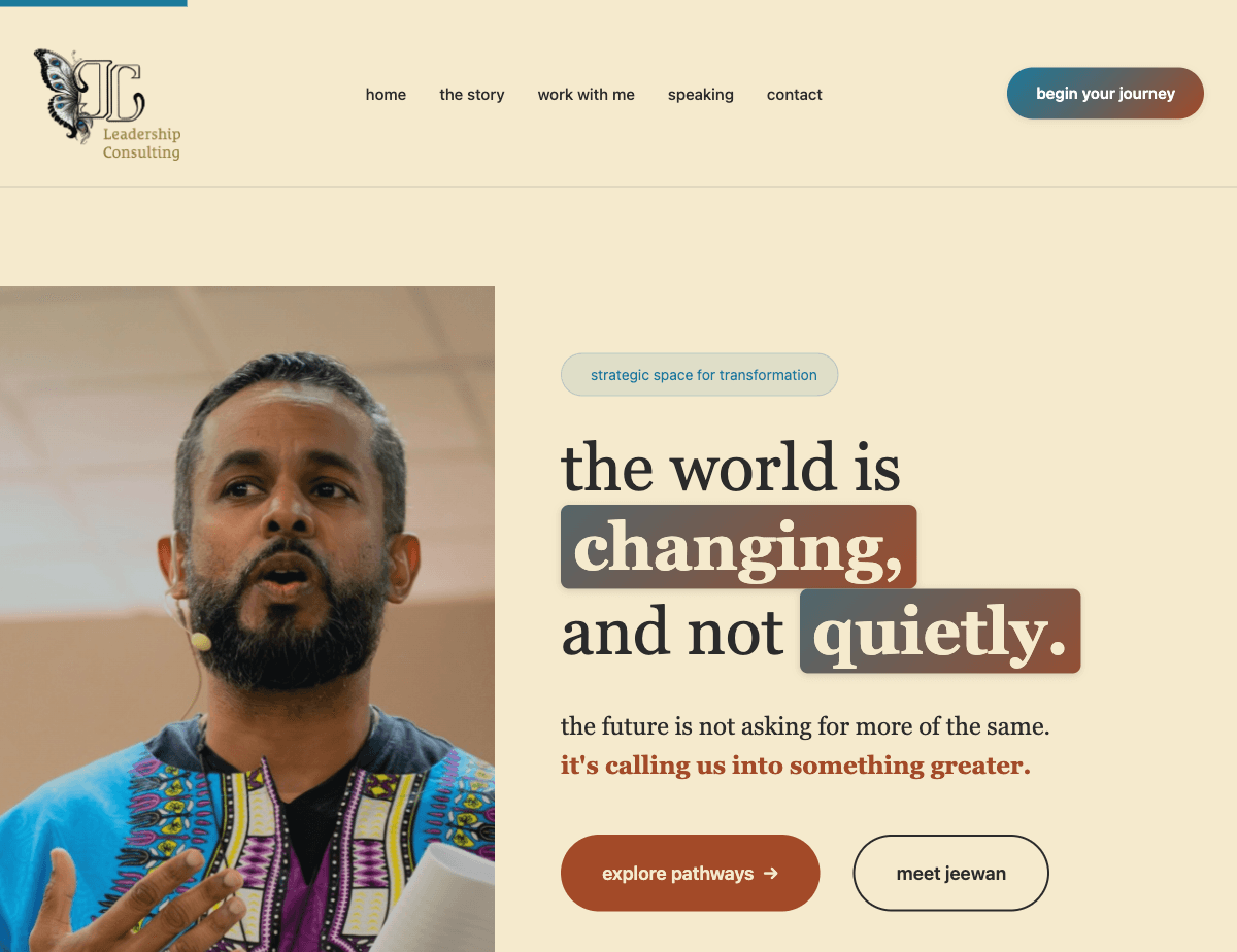 Website + LinkedIn Strategy screenshot